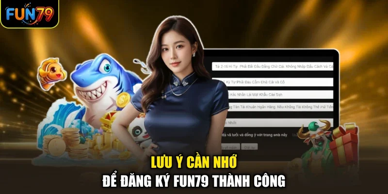Lưu ý cần nhớ để đăng ký FUN79 thành công
